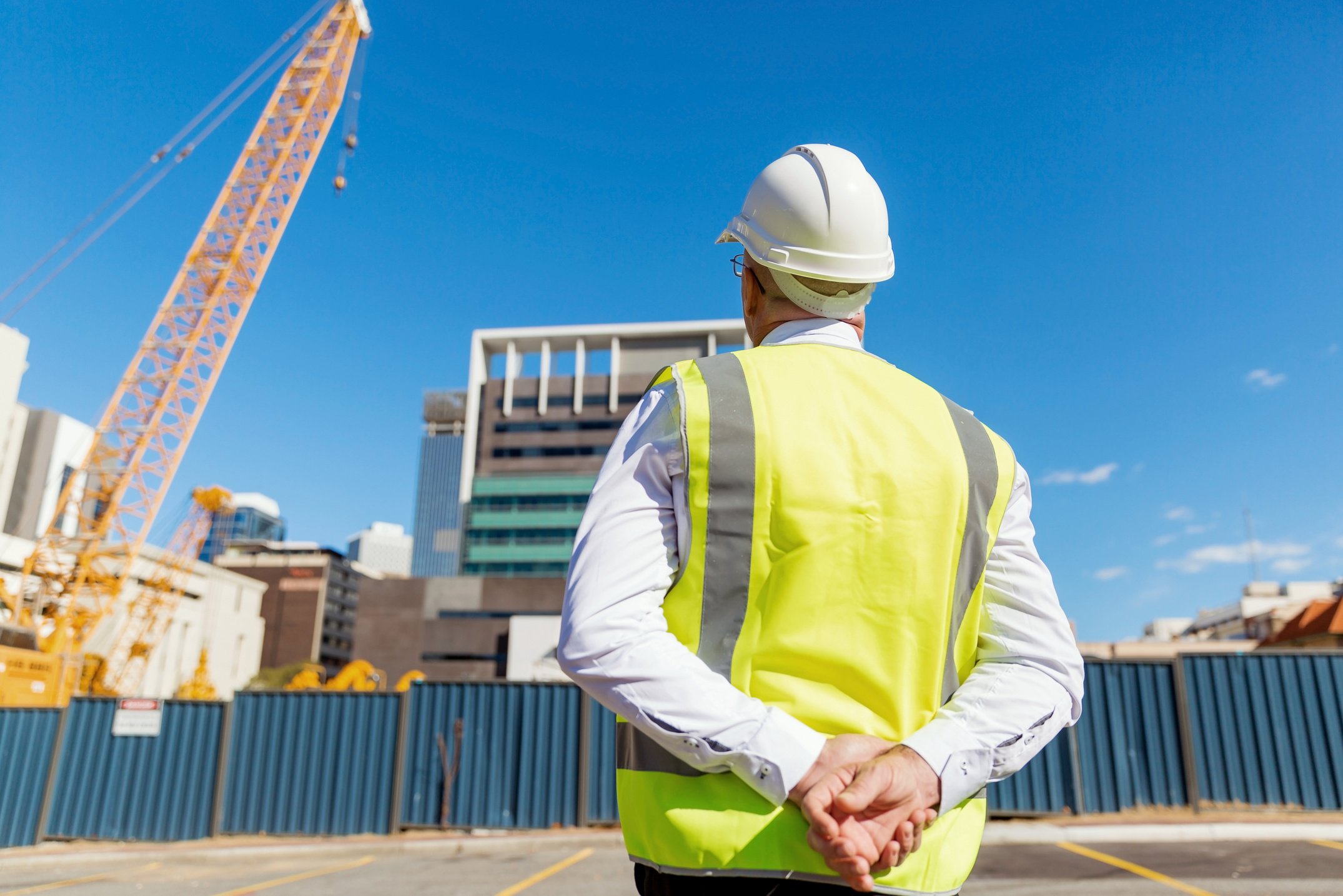 Engineer Builder at Construction Site